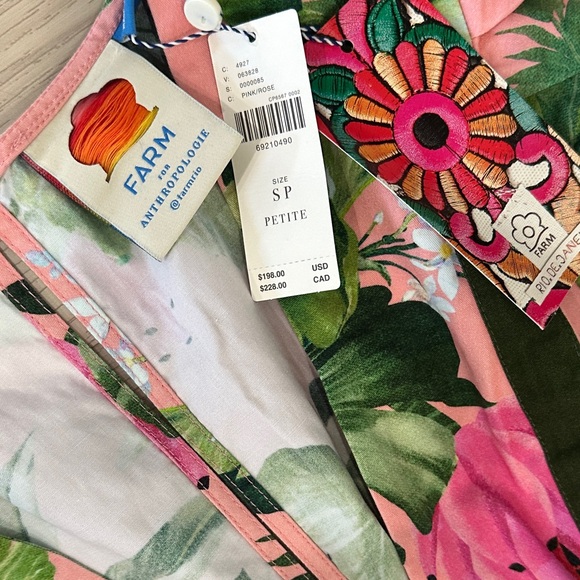 FARM Rio Vibrant Green and Pink Floral Jumpsuit - Picture 4 of 4